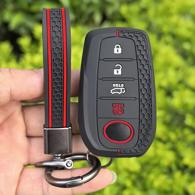 Autoschlüsselhülle für Toyota Land Cruiser 200 Prado Crown Yaris Cross Hilux Innova Fortuner Camry Alphard PREVIA Vellfire