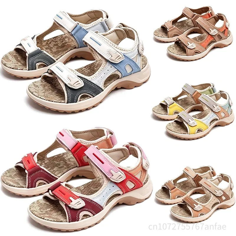 

Summer Women's Sandals 2026 New Outdoor Beach Sandals Gladiator Women Flat Sandals Fashion Lightweight Women's Casual Shoes