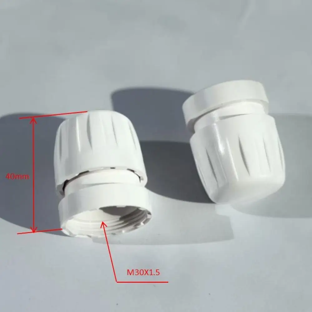 Durable White Plastic Radiator Valve Cap M30x1.5 Interface Thermal Manifold Decor Protective Nut For Home Heating System