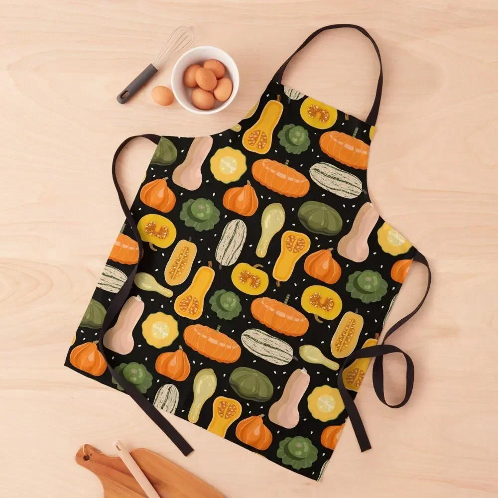 

Squash and Pumpkin Apron custom women's kitchen beauty master Manicurists Apron