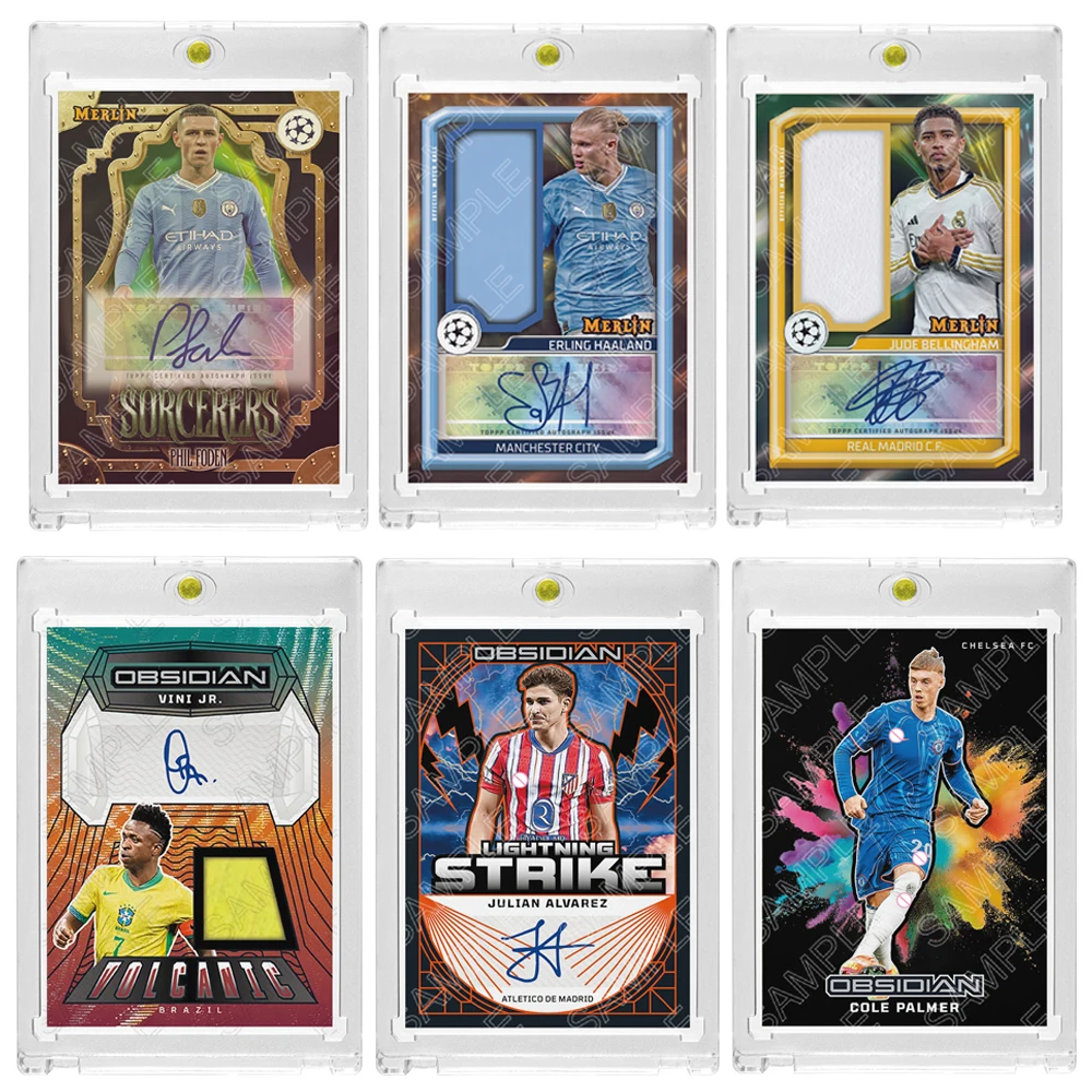 파니니 DIY 수제 하란드 벨링엄 포든 팔머 비니시우스 자필 사인 수집 카드 블록 소년 생일 선물