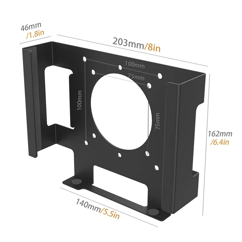 AY14 -Wall And Desktop Stand Mount Holder Computer Stand For Mac Mini Under Desk Vesa Extension