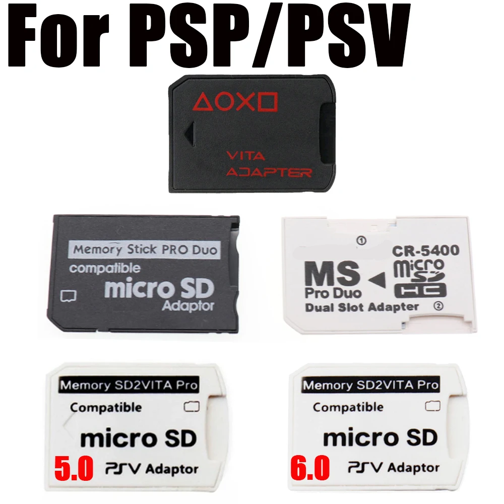 Für Psvita PSV 1000 2000 Speicher SD2vita Pro kompatibler SD TF-Kartenadapter V2.0 V3.0 V5.0 V6.0 Spielkartenhalter – Detail 1