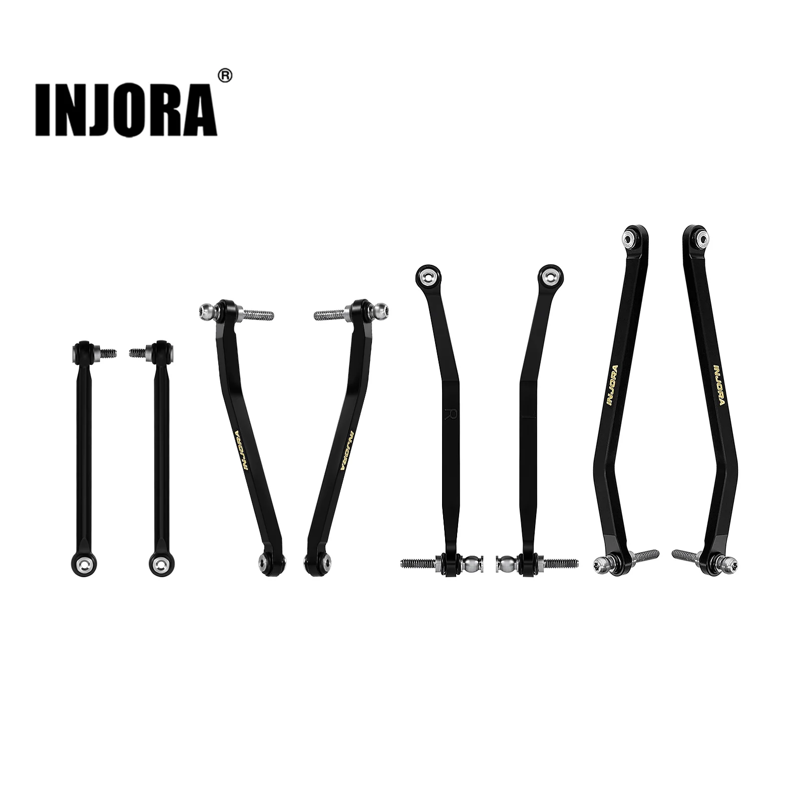 

Шарниры шасси INJORA с черным покрытием из латуни для высокопрофильных моделей 1/30 Axial SCX30