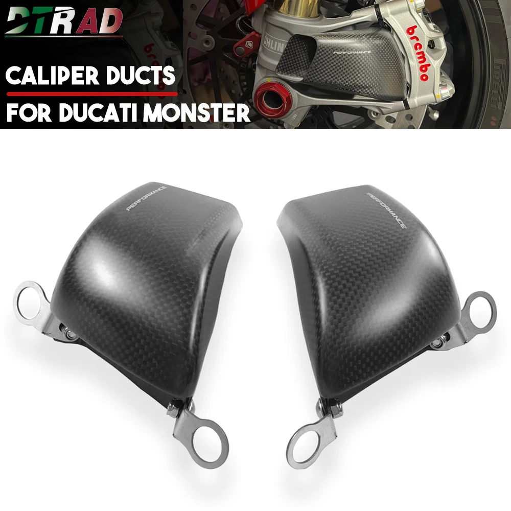 For DUCATI Monster 1200 950 1100 937 821 797 696 796 Carbon Fiber Motorcycle Accessories Caliper Radiator Cover Air Duct Cooling