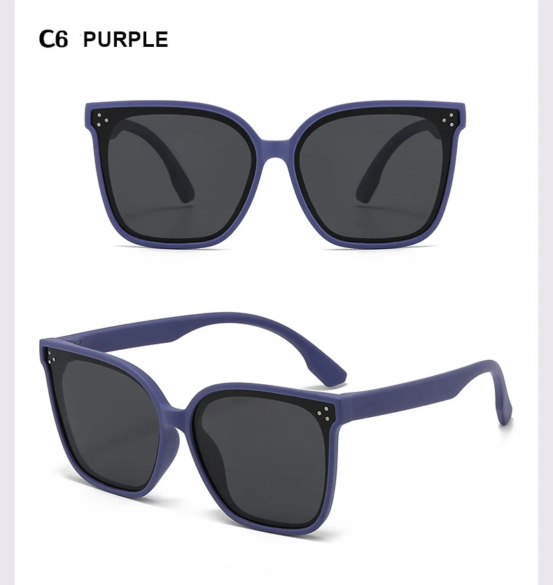 Kindersonnenbrille, großer Rahmen, modischer Sonnenschutz, Anti-Ultraviolett-Silikon, polarisierte Kinderbrille 23048 23048 – Detail 12