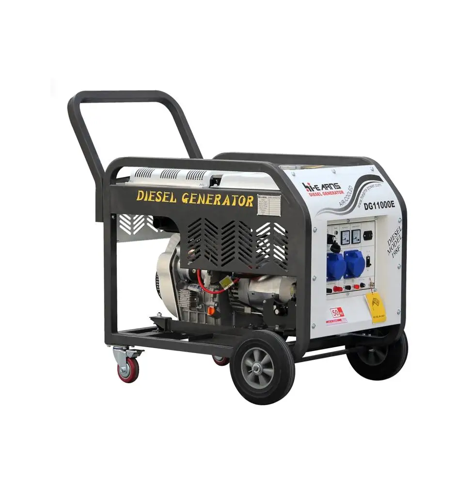 Open type portable 198 die·sel engine 8 kw generator