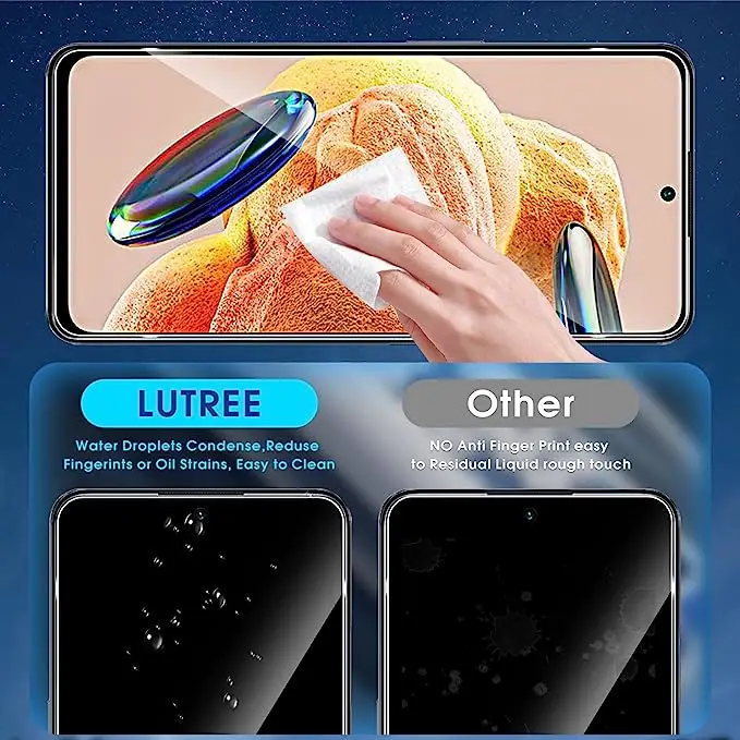 3 Piezas Vidrio Templado para Redmi Note 13 4G 5G Pro Protector de Pantalla 4