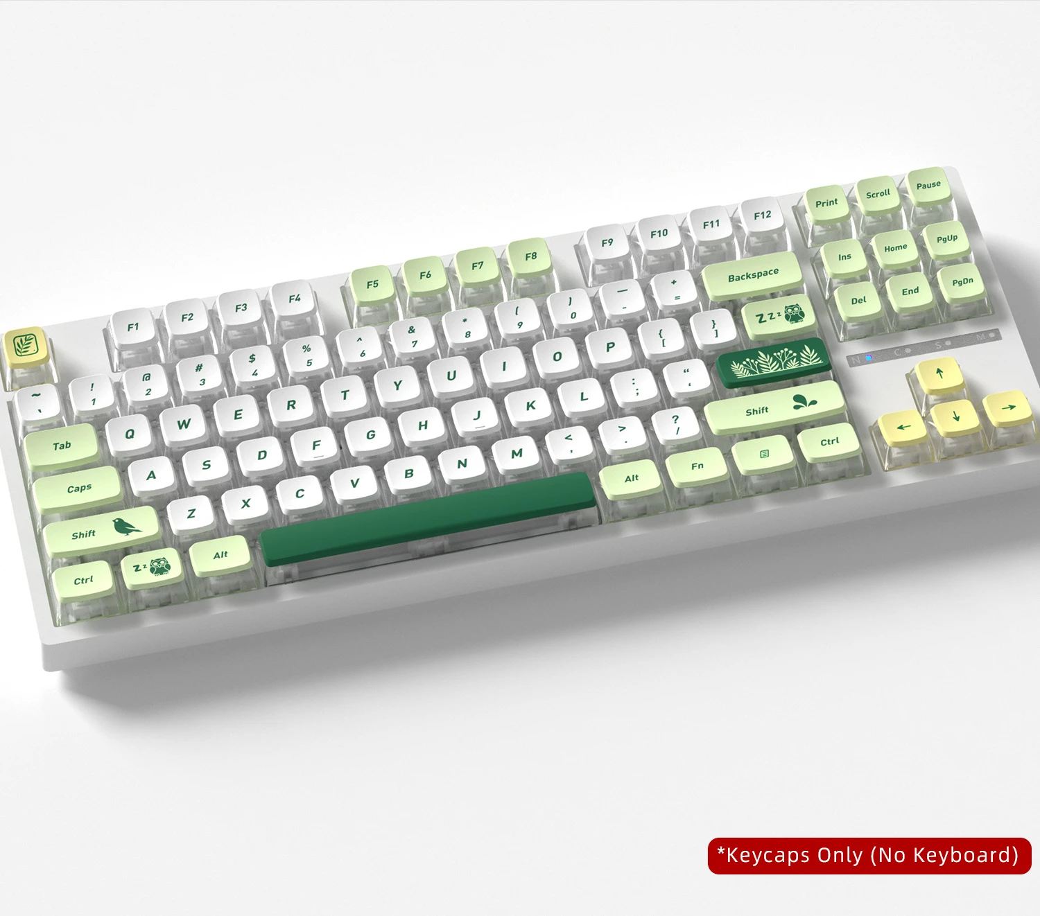 Botanical Garden Four-Sided Backlight Keycaps 132 Keys PBT+PC Material CBSA Profile For MX Switch Mechanical Keyboard Keycaps 3