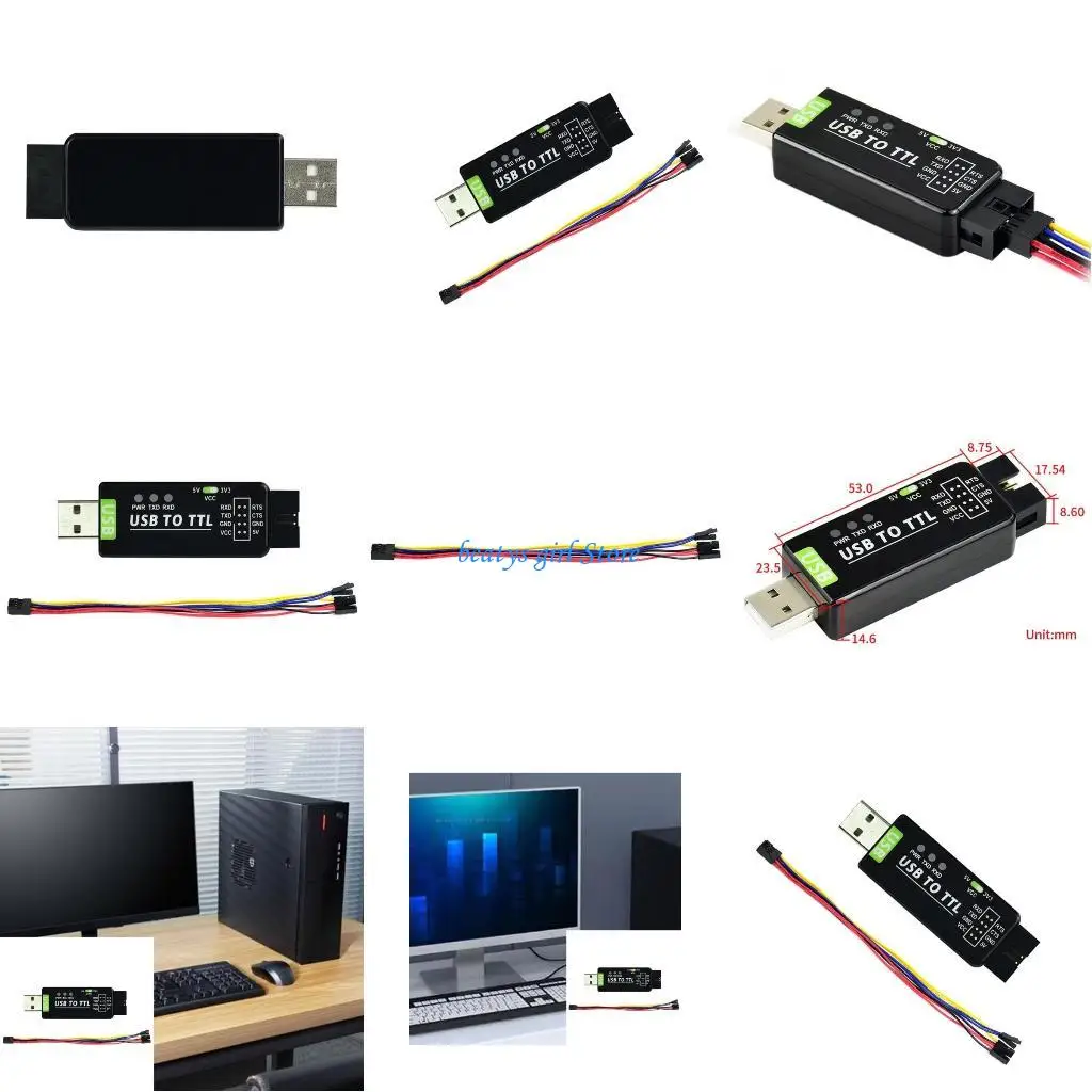 

C7AB Industrial USB TO TTL Converters Multiple Protections System Support