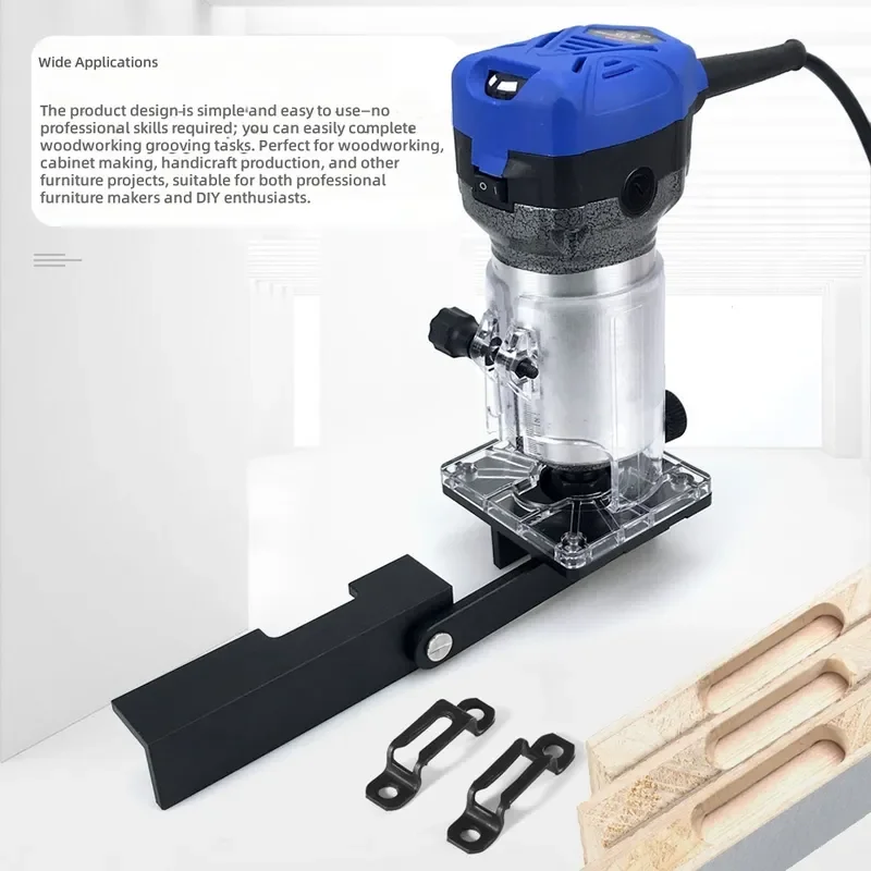 Woodworking 2-in-1 Connector Slotter Machine Invisible Shelf Parts Die Straight Half-pass Buckle Trimming Tool Milling Cutter