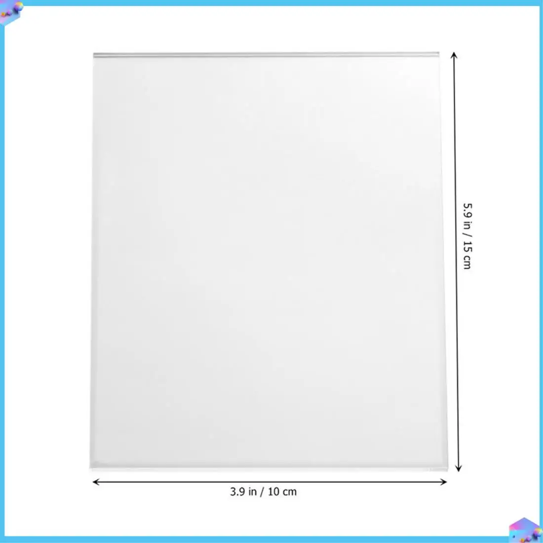 

A43T 20Pc Acrylic Transparent Clear Plastic Sheet Acrylic Board Polymethyl Methacrylate For Craft Project Picture Frame
