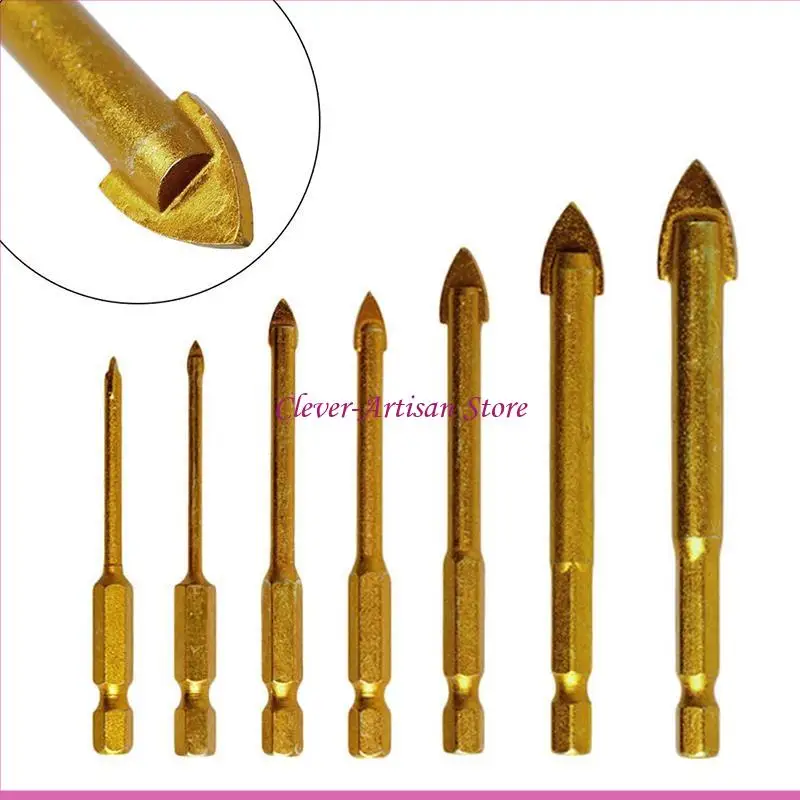 E06B Geramic Gen Glass khoan bit 1/4 Shank cho giá đỡ bit Chucks