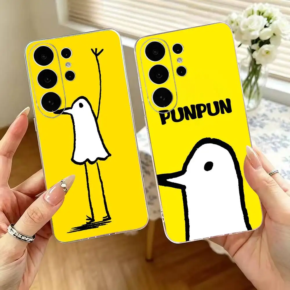 G-Goodnight P-Punpun Transparent Phone Case For Samsung S25,S24,S21,S22,S23,S30,Ultra,S20,Plus Soft Cover