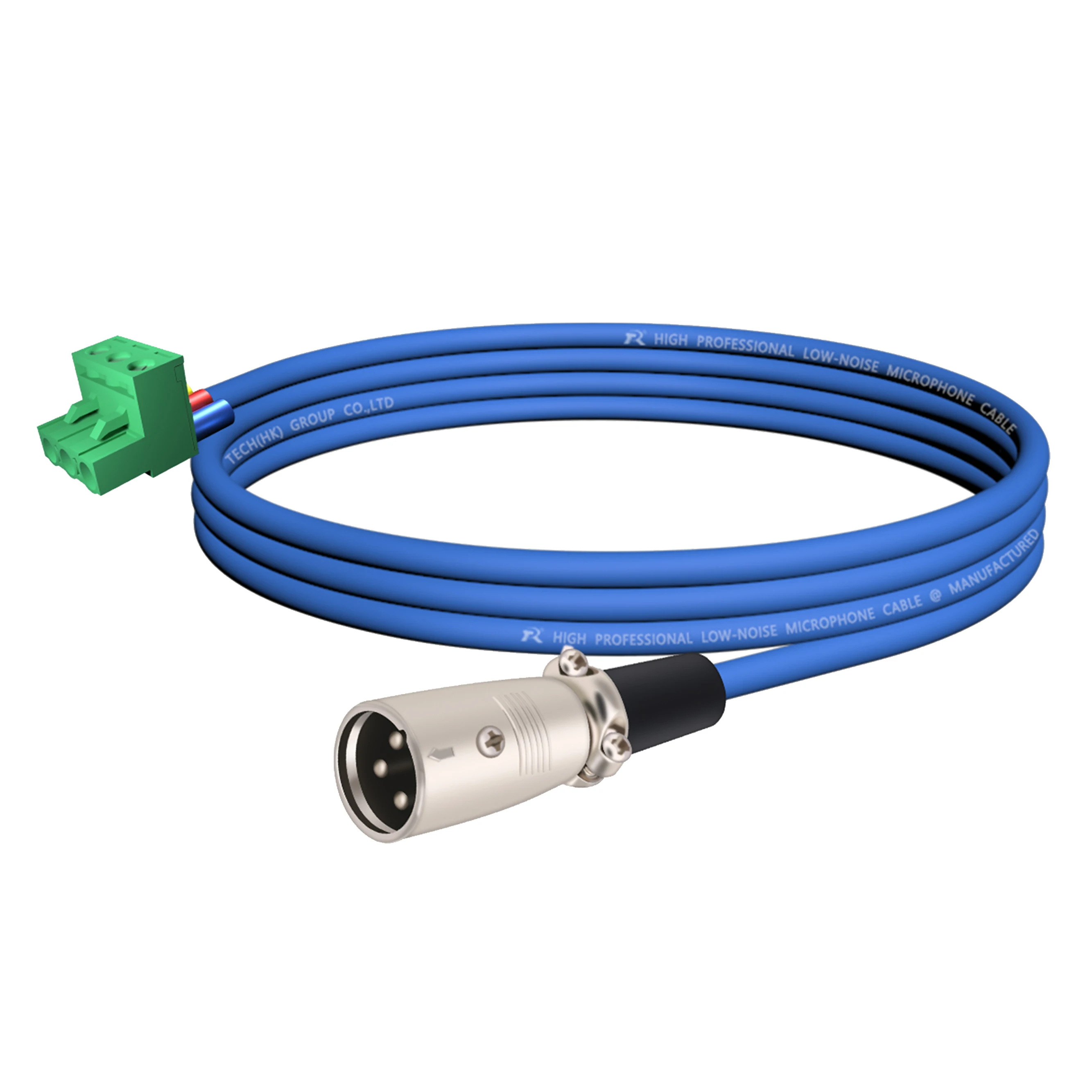 XLR-auf-Phoenix-Kabel, 3-poliger XLR-Stecker/Buchse auf PHX3M/2EDG 5.08 PCB-Schraubklemmenadapter mit sicherem Endstück, geräuscharm – Detail 3