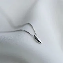 New Simple Short Water Drop Shaped 925 Sterling Silver Jewelry Temperament Exquisite Clavicle Chain Pendant Necklaces XL149