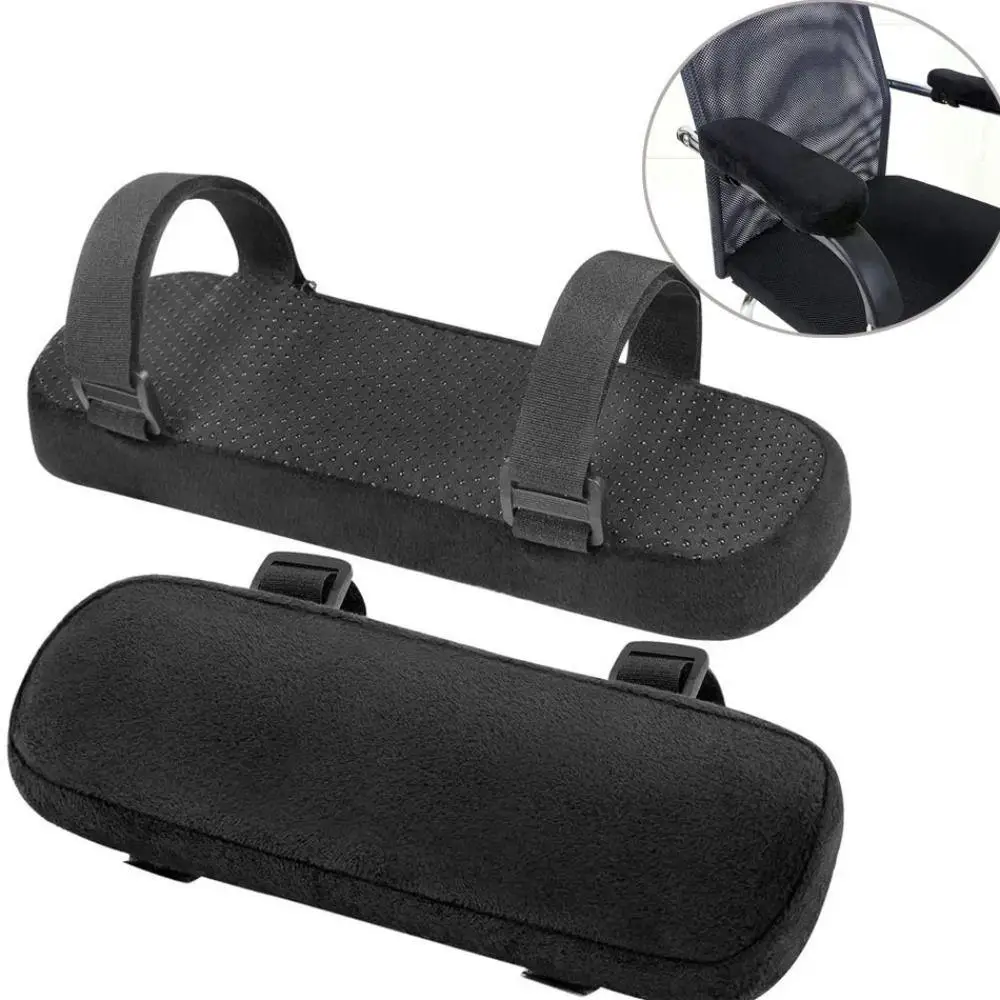 1/2 Peças Almofada de Espuma Viscoelástica para Apoio de Braço, Capa para Cadeira de Escritório Doméstico, Suporte Ergonômico para Cotovelo, Almofada 