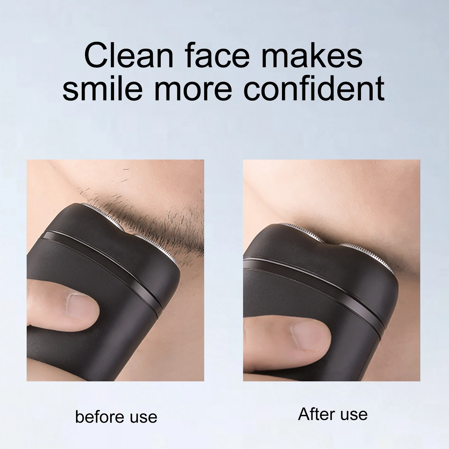 

Электробритва HIENA HYN-831 портативная для мужчин, с двойными плавающими лезвиями, USB-зарядка, мини-бритва для путешествий, для влажного и сухого бритья