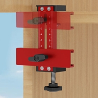 Cabinet Door Mount Jig Cabinet Door Installation Positioner Aluminum Alloy Multifunctional Adjustable Cabinet Door Mounting Jig