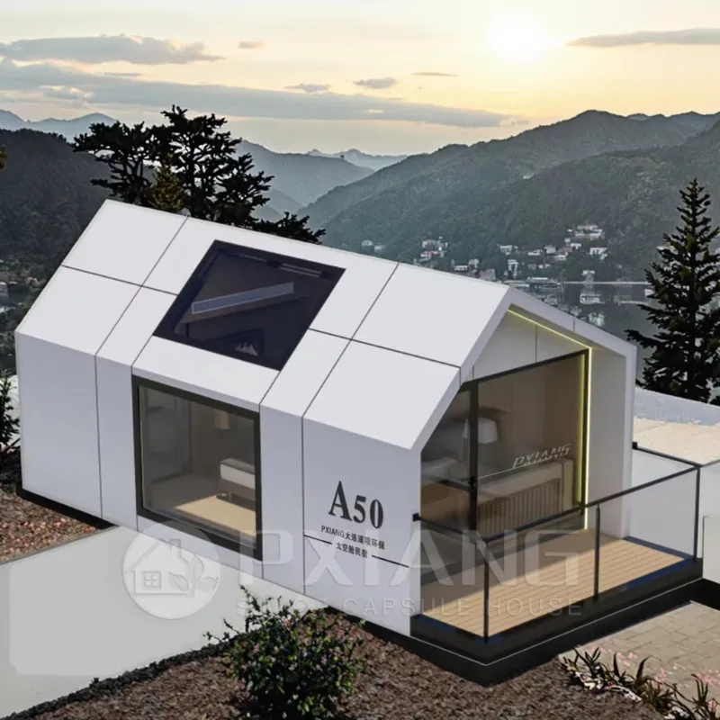 Projetado villa ao ar livre de contêiner de transporte doméstico móvel totalmente mobiliário para viagens em casa móvel ou uso hospitalar