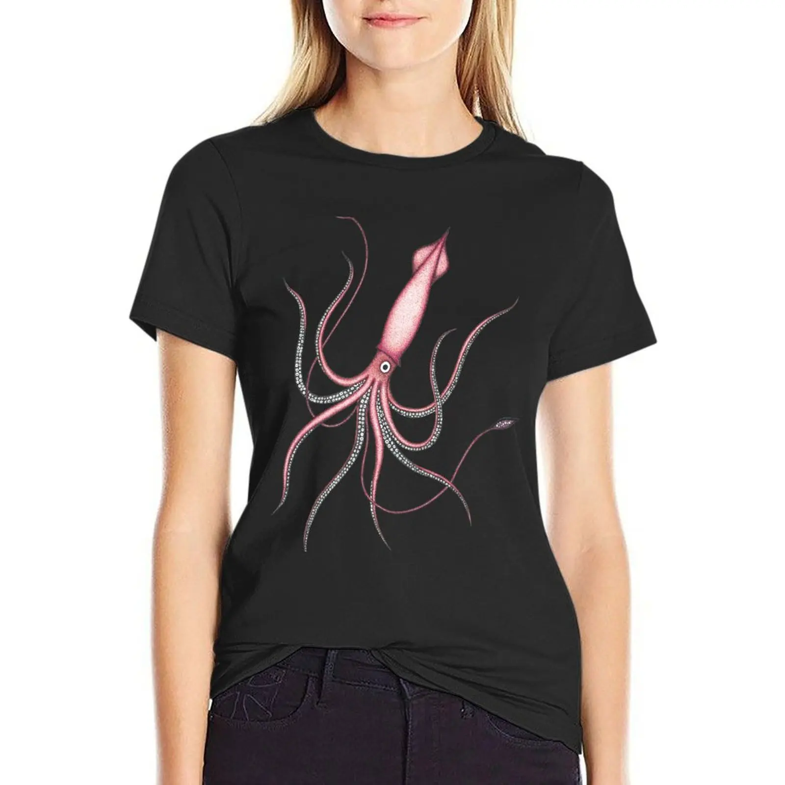 

Giant Squid T-Shirt shirts graphic tees customs summer top designer clothes Women luxury