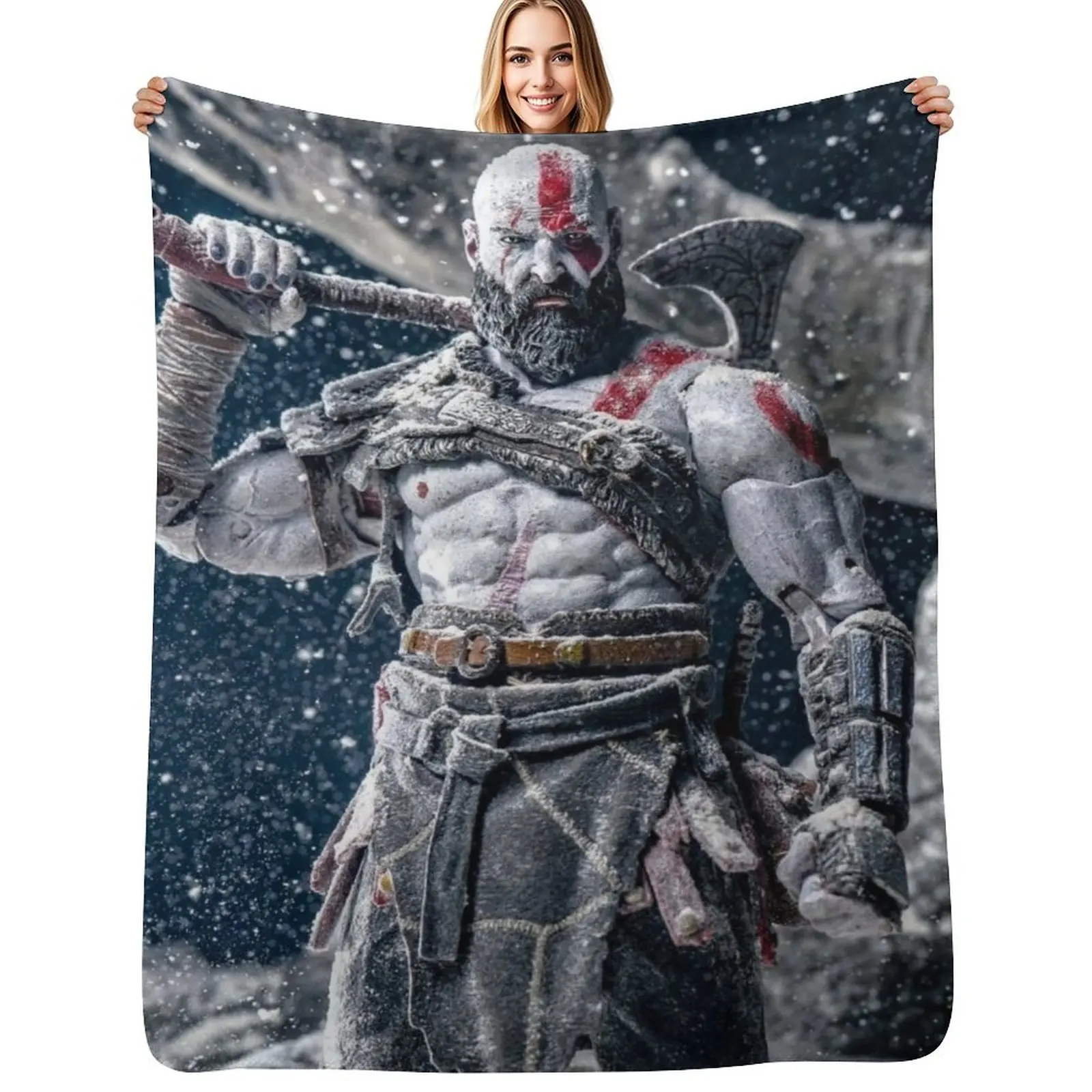 

KRATOS Throw Blanket Machine Washable Soft Warm Blanket