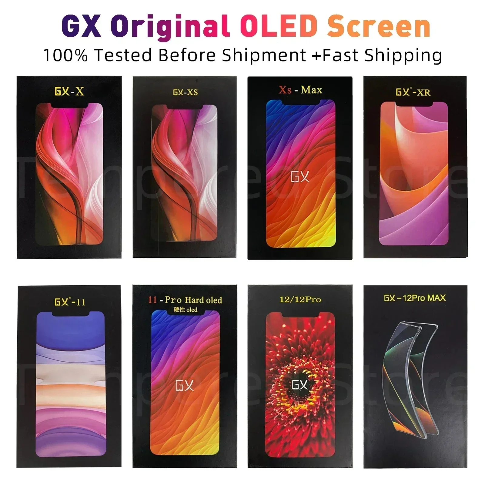 GX AMOLED For iPhone XS Display XSMAX XR 11 OLED Best GX Hard OLED LCD Touch Screen AMOLED Digitizer Assembly Replacement Tools