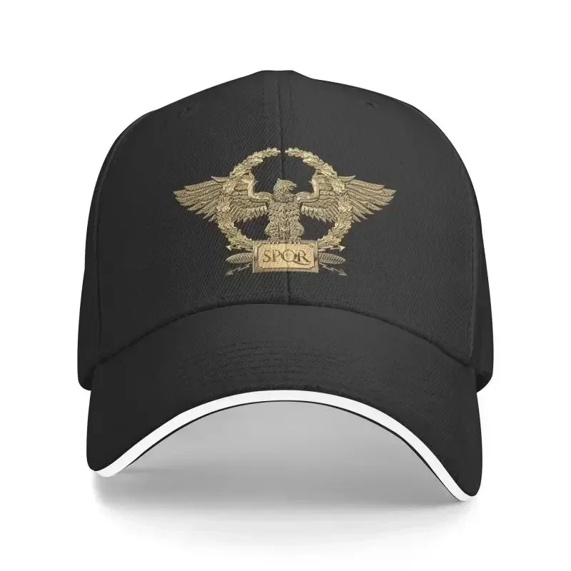 

Fashion Gold SPQR Roman Imperial Eagle Baseball Cap for Women Men Adjustable Dad Hat Sports