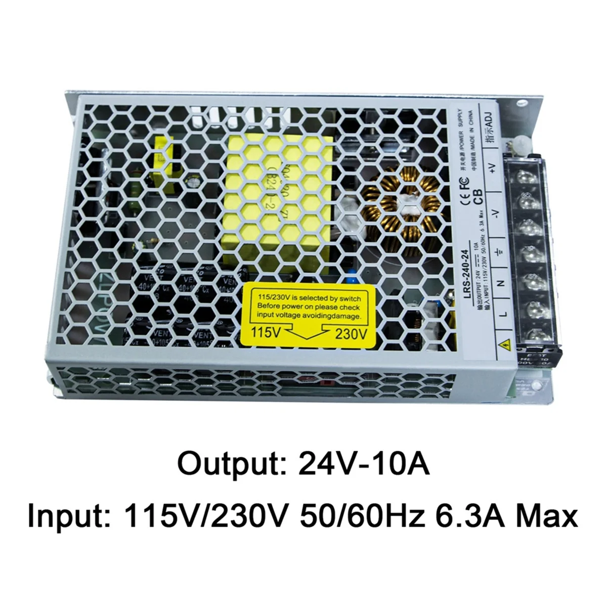 ABJZ для силового трансформатора IR3 V2, импульсный источник питания переменного тока 115-230 В, адаптер постоянного тока 24 В 10 А для ременного 3D-принтера V2