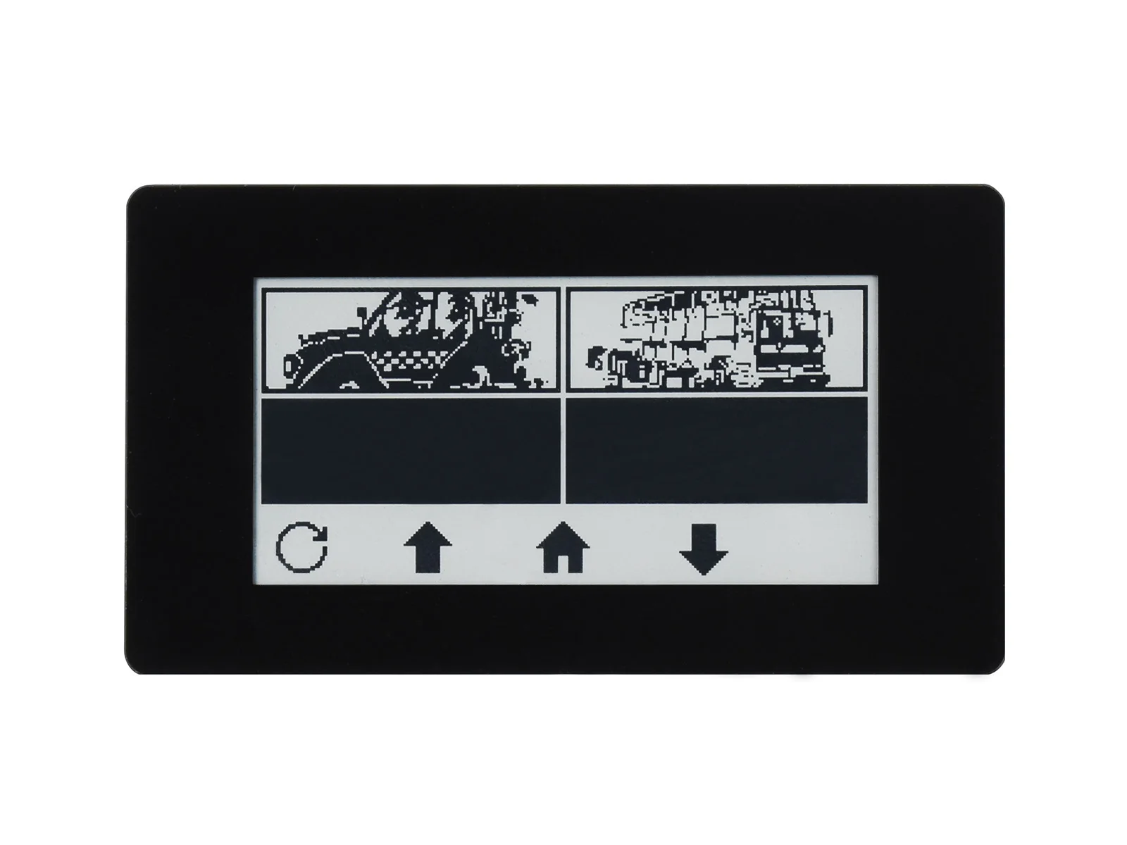 Fotografia 4: Display E-Paper E-Ink Touch de 2,13 polegadas Waveshare HAT para Raspberry Pi, 250×122 pixels, Preto / Branco, Interface SPI