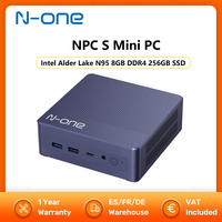 N-ONE NPC S Mini PC Mini Computer Intel Alder Lake N95 8GB DDR4 256GB SSD 4K UHD Wi-Fi 5 BT5.0 Windows 11 Pro Compact Ultralight