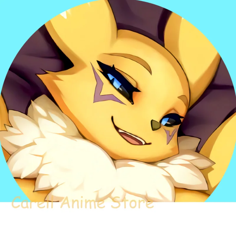 Funda de almohada Dakimakura Anime Renamon con estampado de doble cara, funda de almohada de tamaño real 2WAY