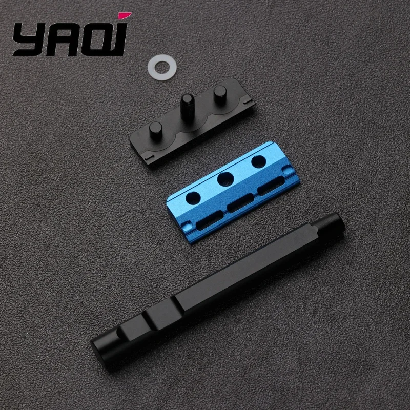 ماكينة حلاقة آمنة YAQI باللونين الأسود والأزرق Tachi (إصدار ألومنيوم) خفيفة الوزن بحافة واحدة #6