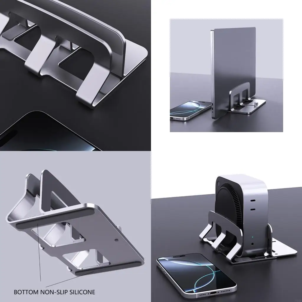 

896F Vertical Laptop Stand Adjustable Slot Suitable for Desktop Space Saving Laptop Vertical Stand for Laptop Notebook