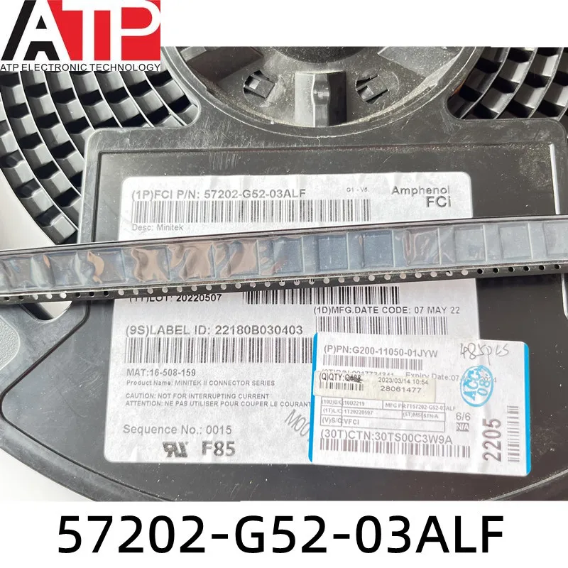 

5 шт. 57202-G52-03ALF 57202-G52 Тип поверхностного монтажа 6-контактный игольчатый разъем 2 мм Встроенный чип IC оригинальный инвентарь