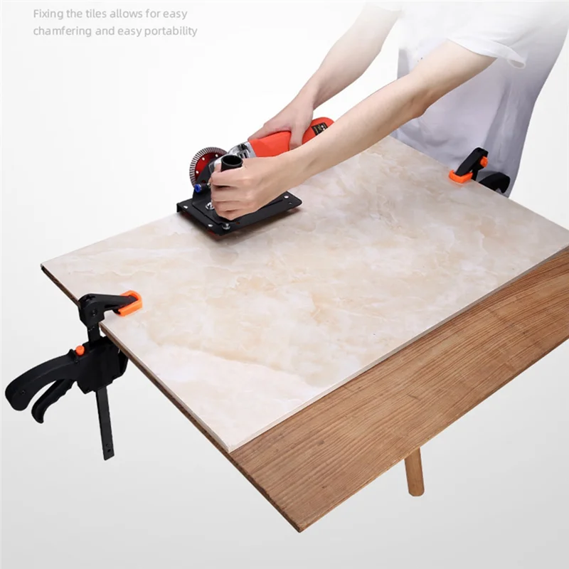 

J1UL1N 45-градусная фаска, тип 100, подставка для угловой шлифовальной машины для плитки 45 ° Кронштейн для снятия фаски из металлической плитки