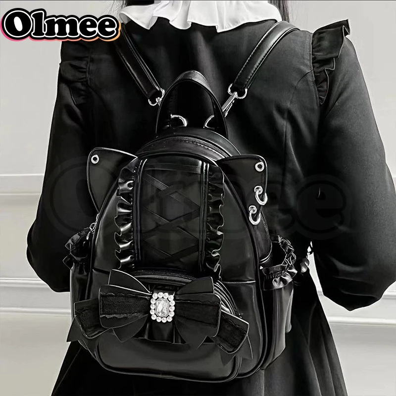 Olmee] In Stock Kitty Cat Ears Jirai Kei Hand Bag Back Pack  display picture 3