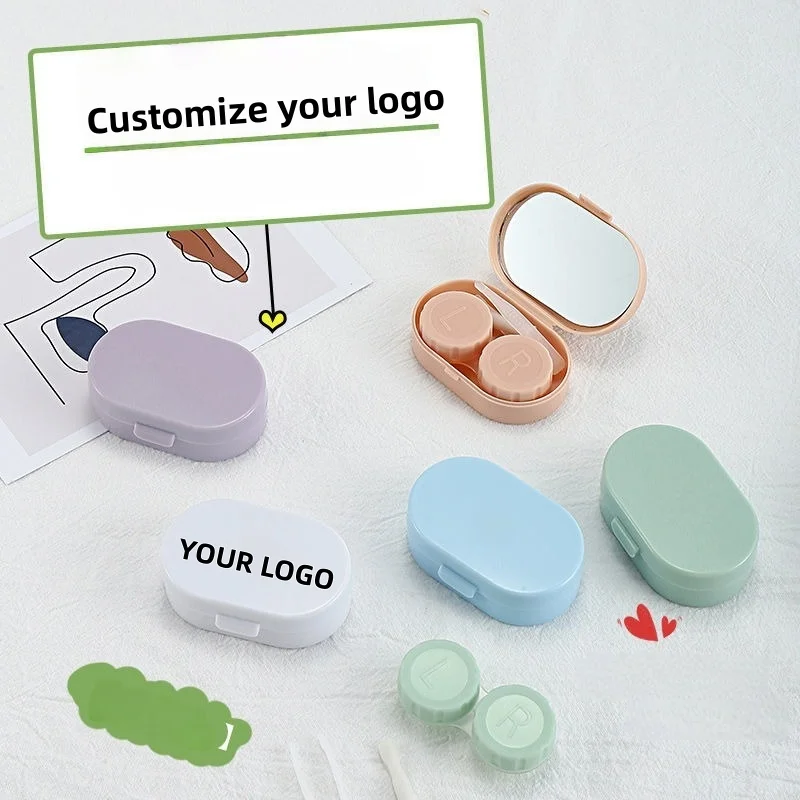 

【На заказ логотипа】50 шт. индивидуальная многоцветная коробка для контактных линз коробка для контактных линз маленькая партия корпоративная настройка и оптовая продажа