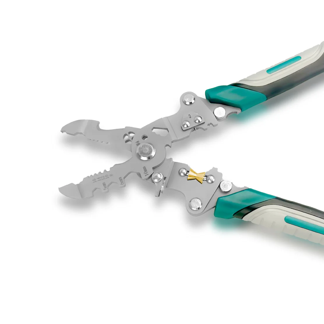 

HOMEFISH Foldable Multifunctional Electrician Wire Stripper, Wire Skinning, Splitting, Twisting & Nail Cutting Pliers
