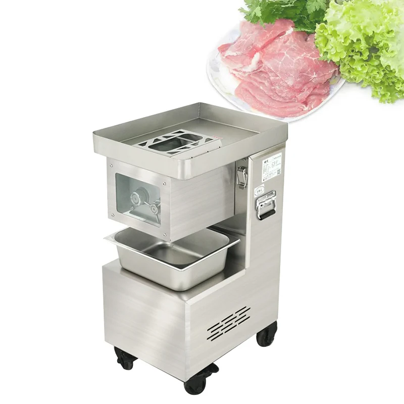 Optional Thickness Meat Slicer Machine 220V Meat Cutter Fresh Meat Slicing Shreds Cutter Beef Slicer Machine