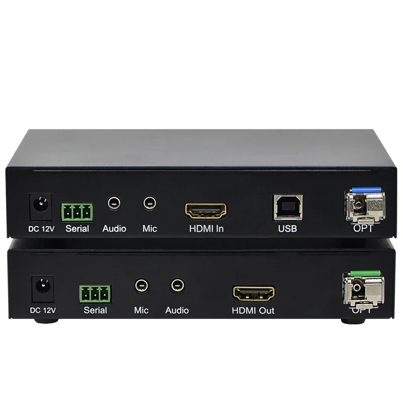 HDMI Fiber Extender USB2.0 4K@30Hz KVM Optical Transceiver HDMI To Fiber Extender 20KM Makeup  Вейп