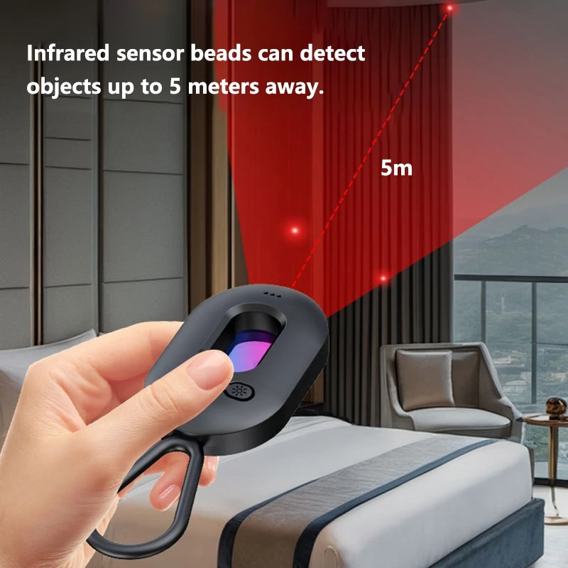 2-in-1 Anti-Peeping Camera Detector  Anti-Lost Smart Tag Hidden Camera Scanner for Travel Hotel Upgraded Privacy Protector