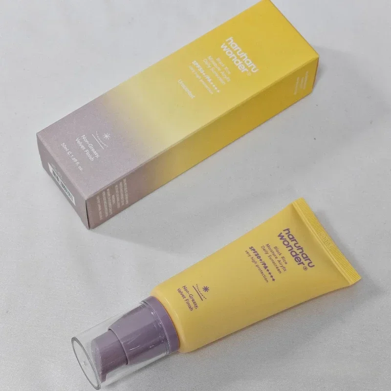 haruharu wonde isolation cream physical black rice fermentation chemical isolation emulsion moisturizes non-stick and brightens