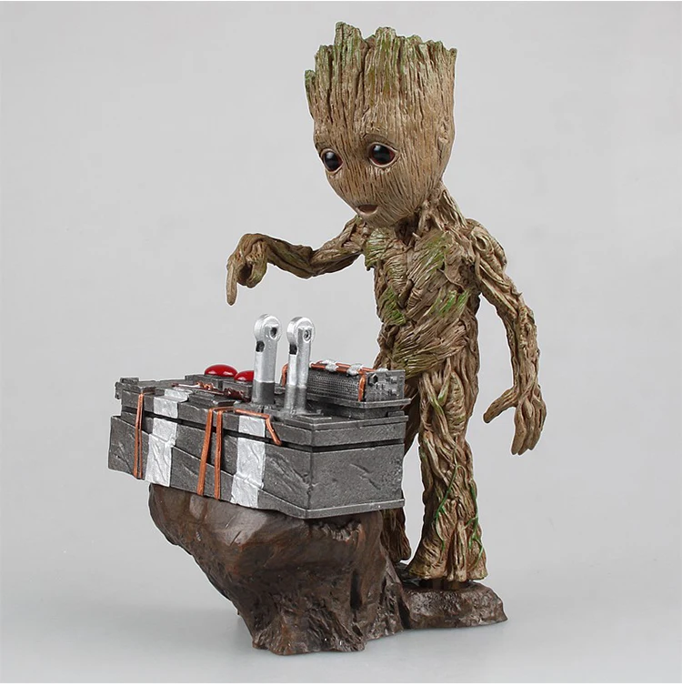 

Guardians Of The Galaxy Groot Statue Model Doll Avengers Cute Baby Tree Man Pvc Anime Action Figure Toy Collection Kids Gift