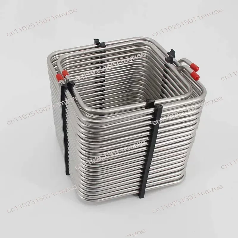 For Beer Insulated Box 220X220MM 304 Material 8mm Tube Stainless Steel Wine Tube 2-Way Cooling Wine Tube