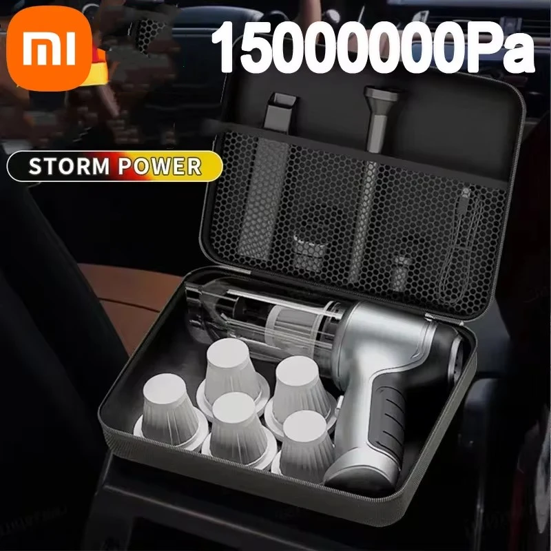 Xiaomi Car Wireless Vacuum Cleaner Strong Suction Handheld Wet Dry Auto Vacuum Home & Car Dual Use Mini Home Appliance