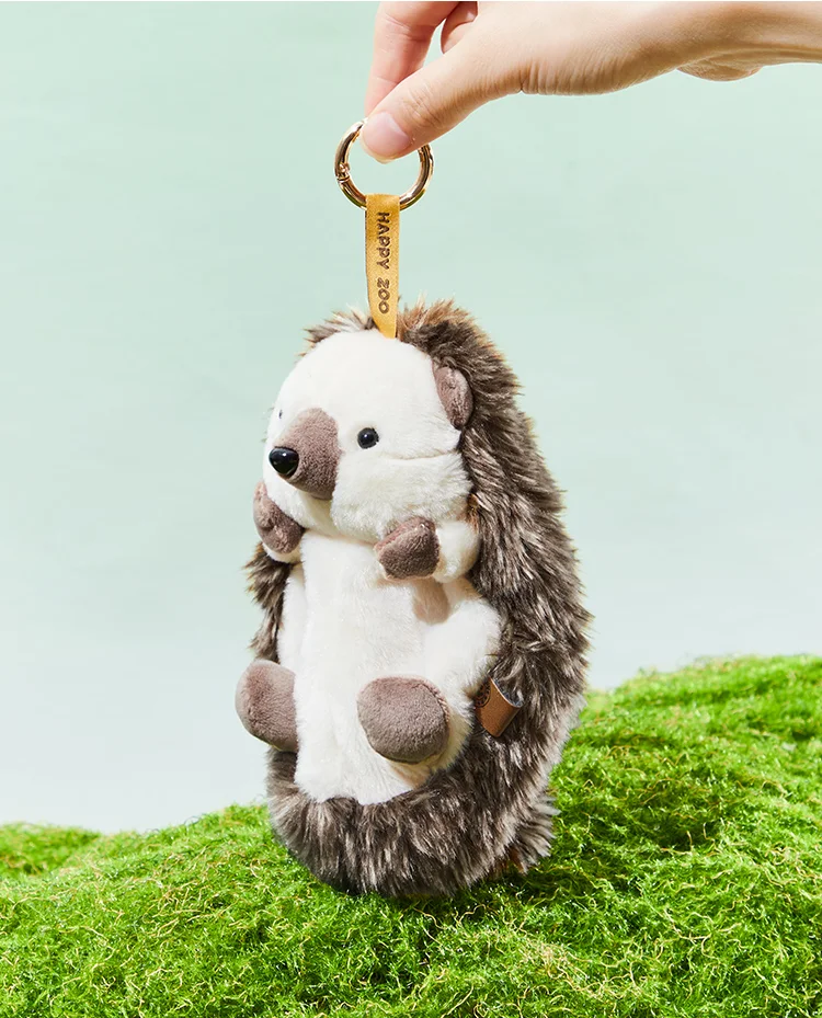 Lovely Fat Hedgehog Cute Brown Animal Pencil Bag Pen Case Stationery Soft Plush Toy Girl Boy Birthday Christmas Gift 1pc