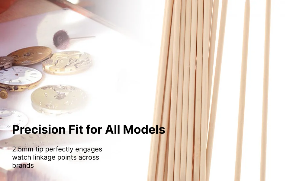 3 × 20 قطعة من أعواد تنظيف الساعة سهلة الاستخدام لإصلاح الساعة المضادة للانزلاق