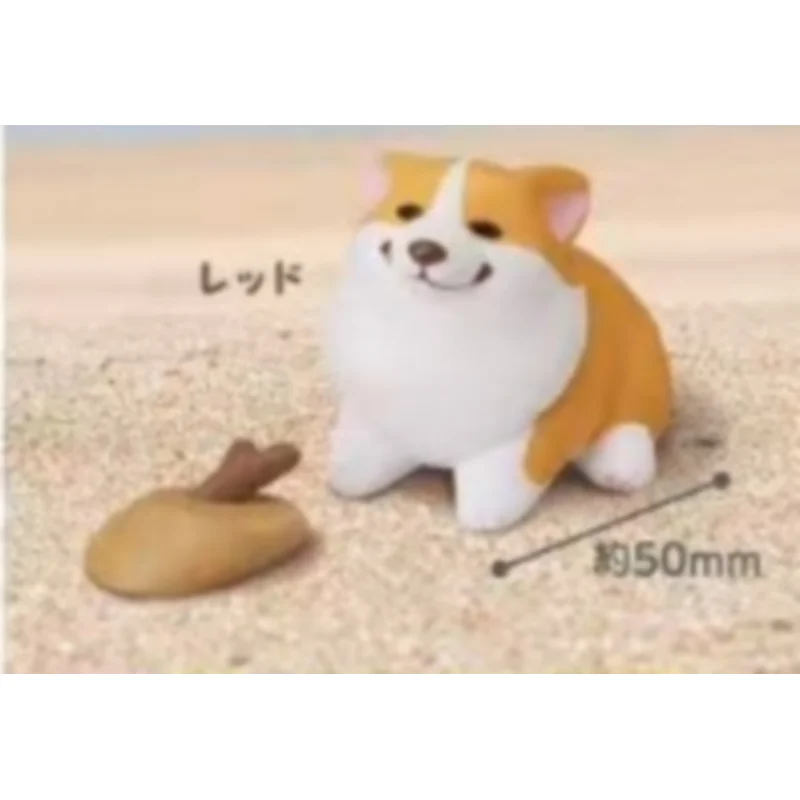 일본 Stasto Gashapon 캡슐 장난감 No Willing Home Short Legs Corgi 강아지 장식 귀여운