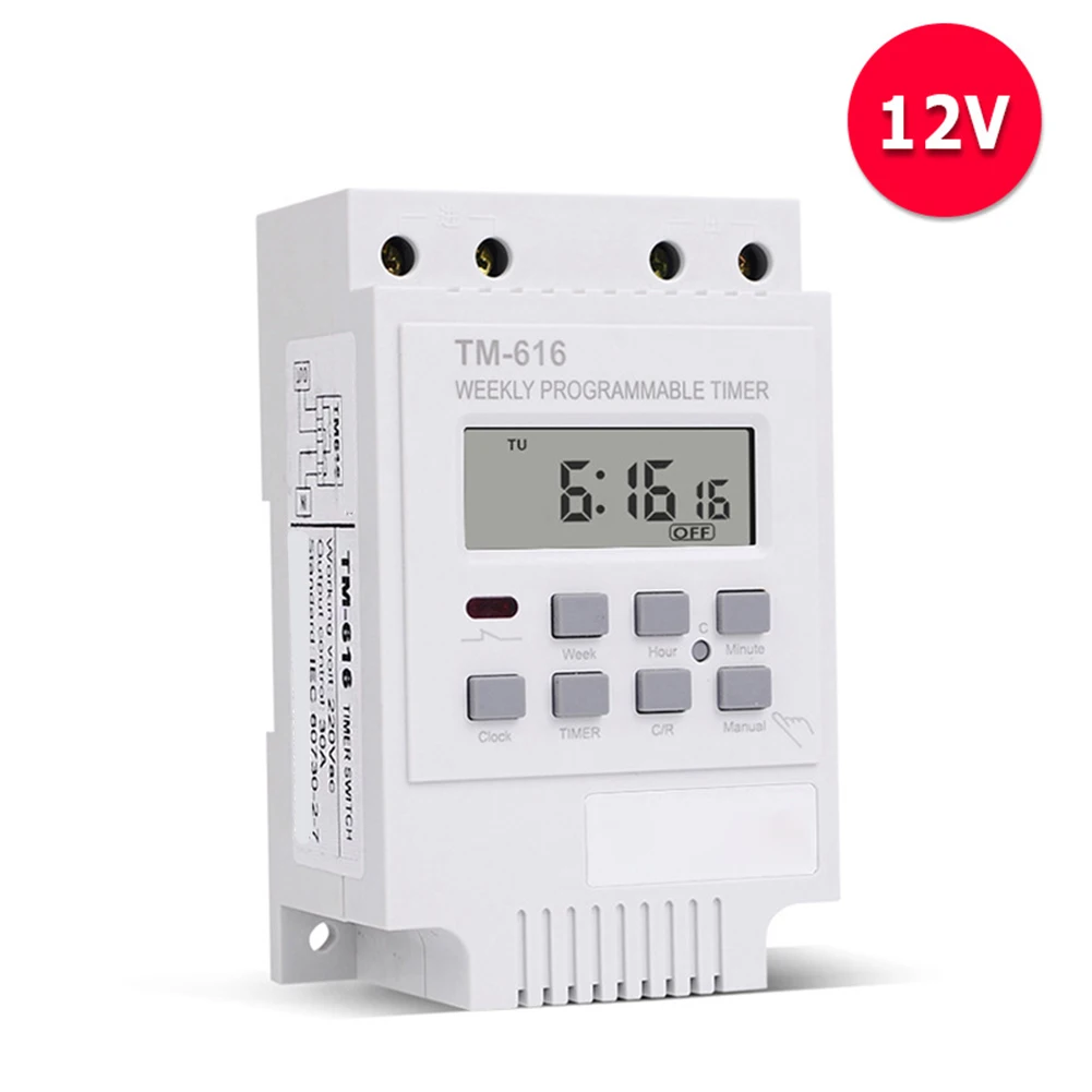 /30AMP /Weekly /Programmable Digital Switch Relay Timer 220V DIN Rail Mount For Home Appliance Energy Saving Control Device